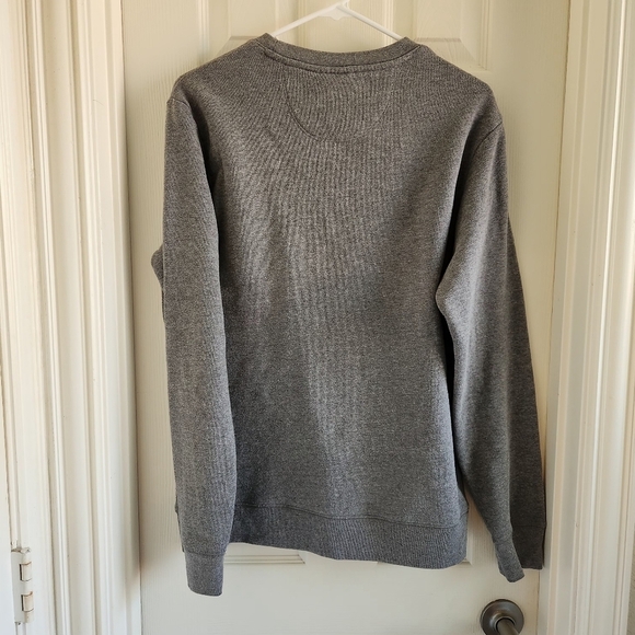 Peanuts Crewneck Heathered Snoopy Venice Beach Palm Tree Striped Sweatshirt M - Picture 5 of 5